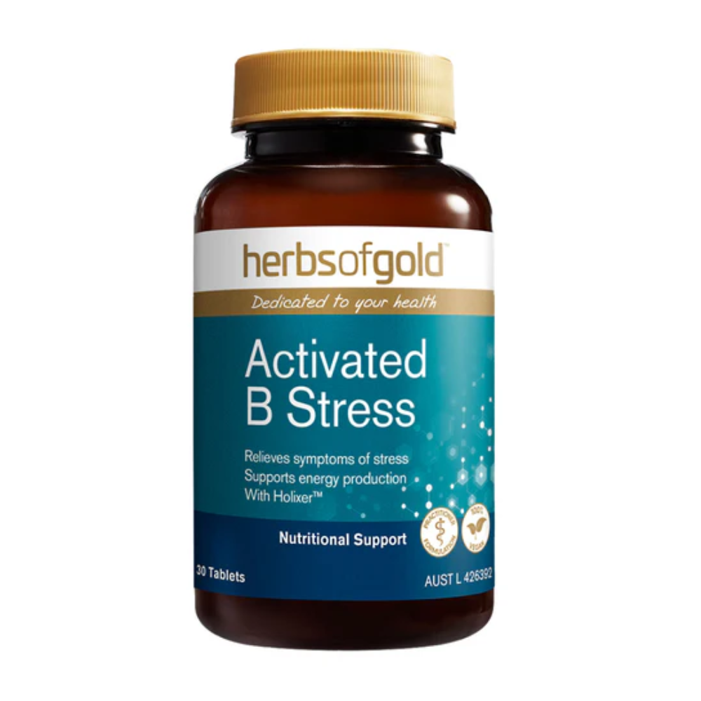 Herbs Of Gold Activated B Stress (30 Tablets)