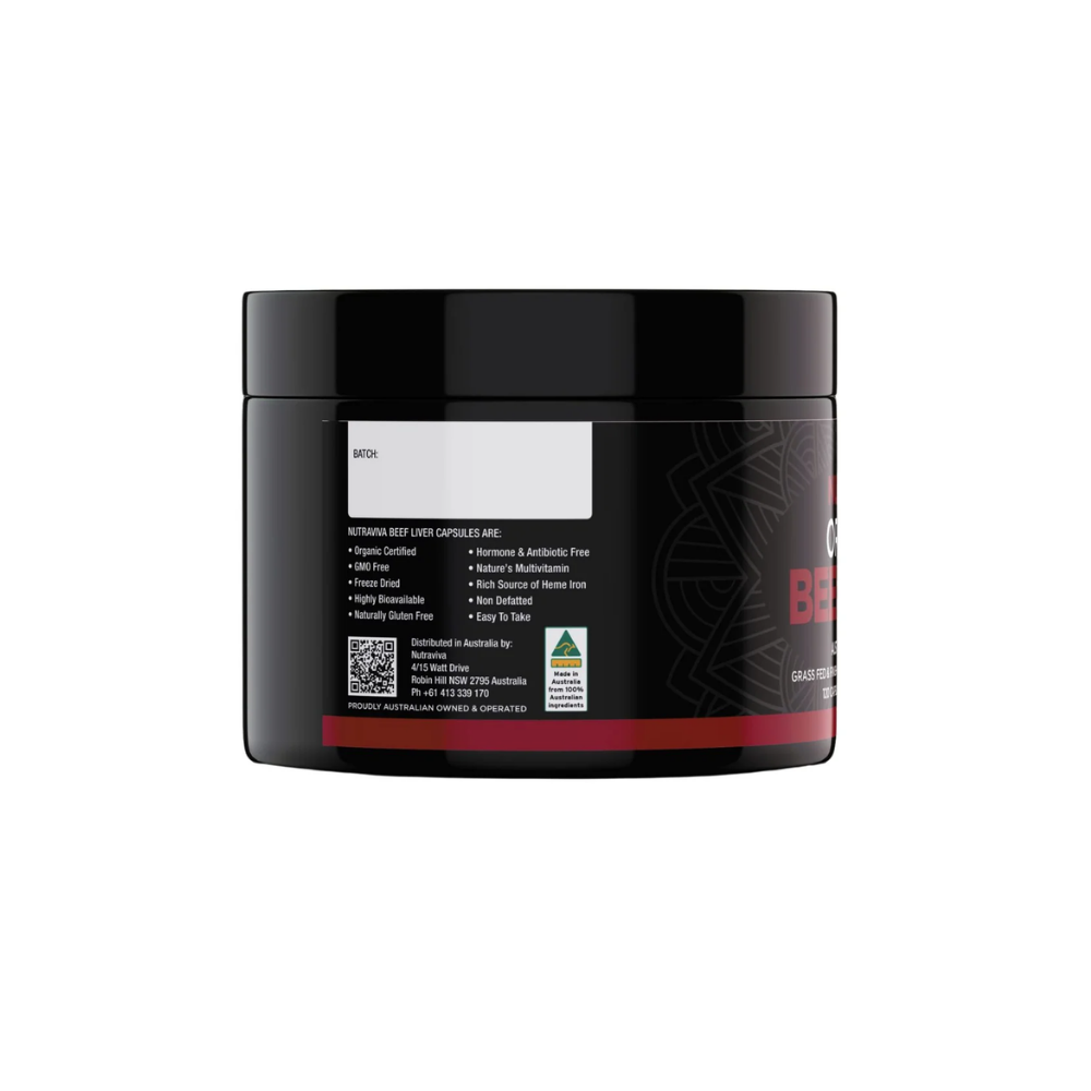 Nutraviva Organic Beef Liver 120c