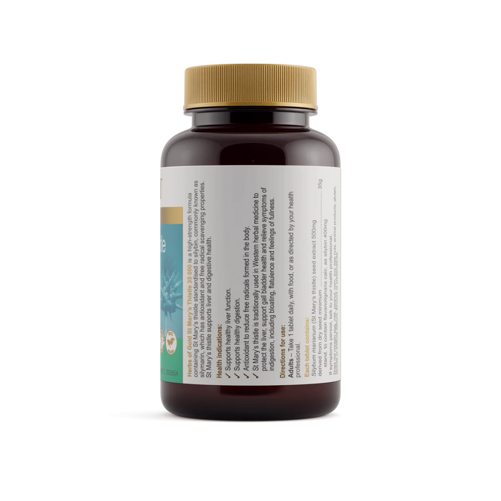 Herbs Of Gold St Mary's Thistle 35000 (60 Tablets)