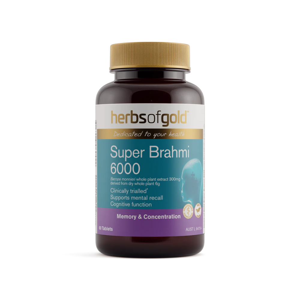 Herbs Of Gold Super Brahmi 6000 (60 Tablets)