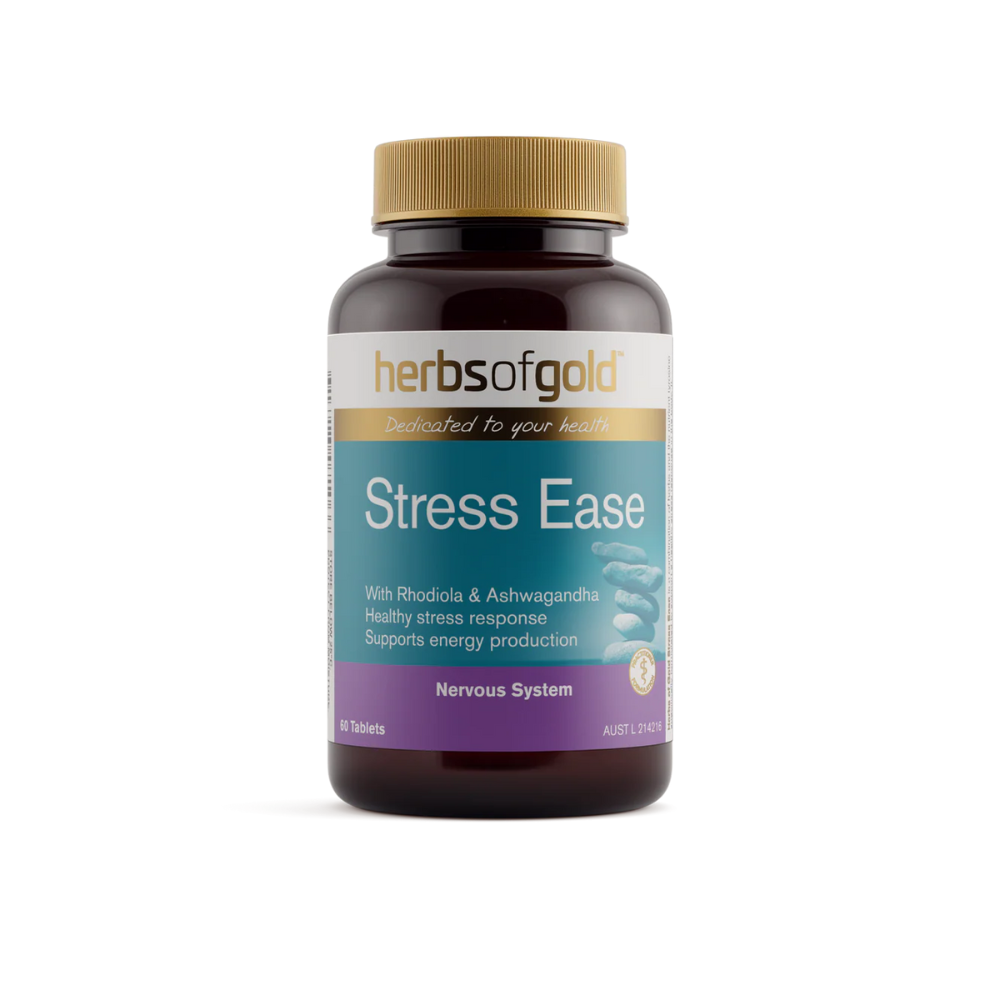 Herbs Of Gold Stress Ease Adrenal Support (60 Tablets)