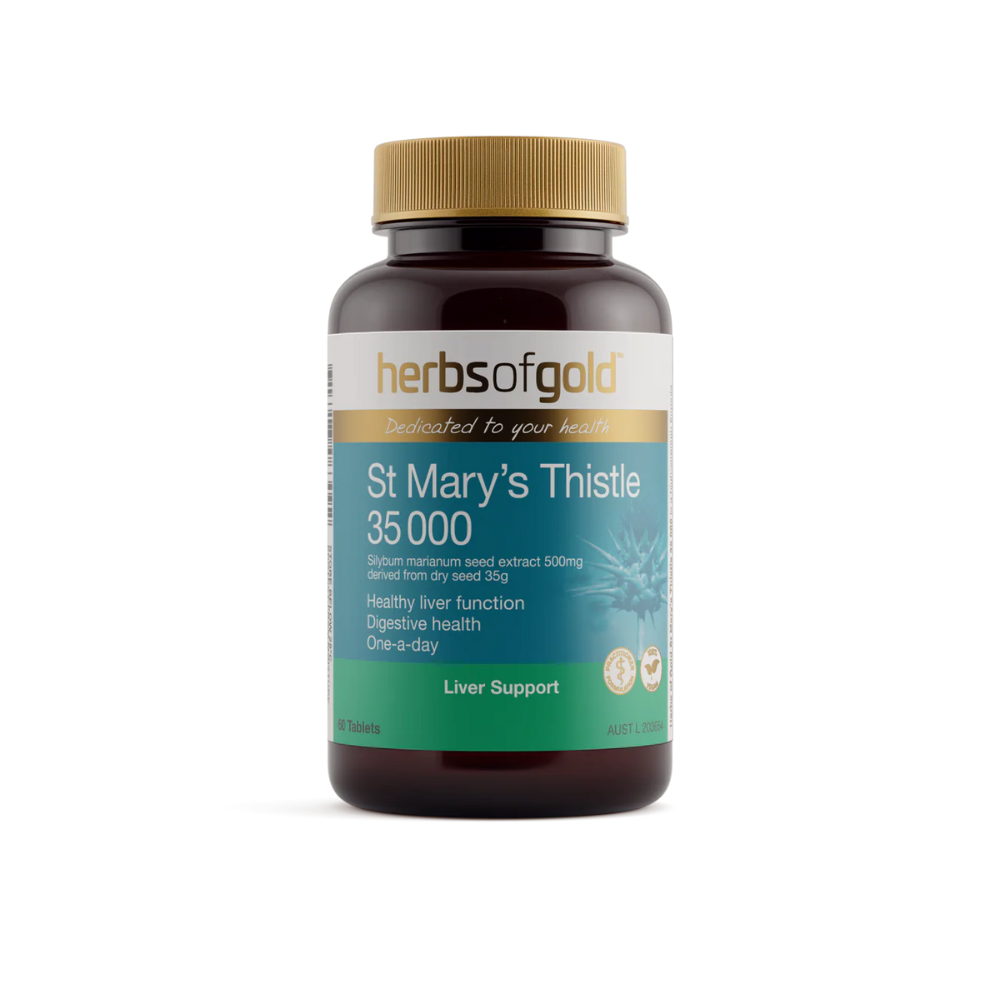 Herbs Of Gold St Mary's Thistle 35000 (60 Tablets)