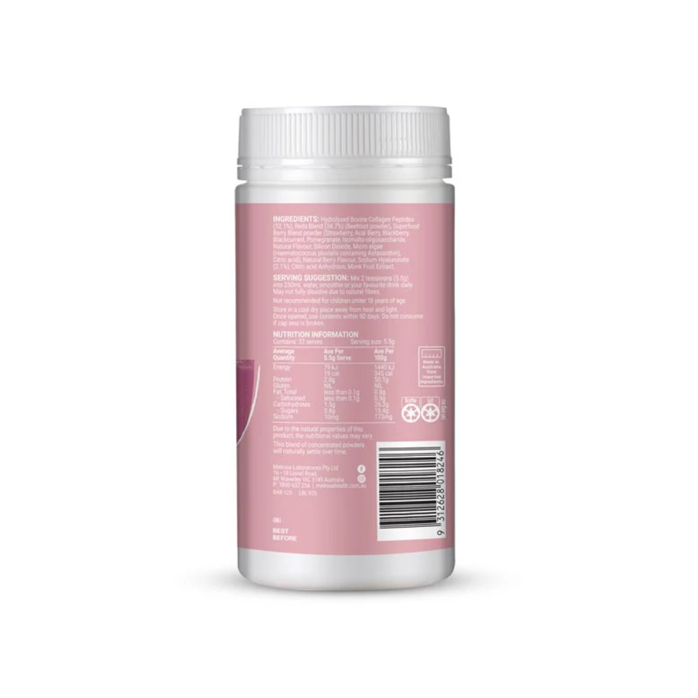 Melrose Collagen + Hyaluronic Acid Berry Flavour 180g