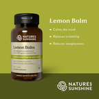 Natures Sunshine Lemon Balm 60 Hard Vege Capsules