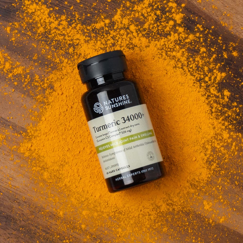 Natures Sunshine Turmeric 34000+ 60 Hard Caps