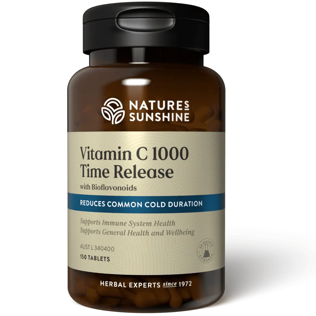 Natures Sunshine Vitamin C 1000 Time Release 100 Tabs