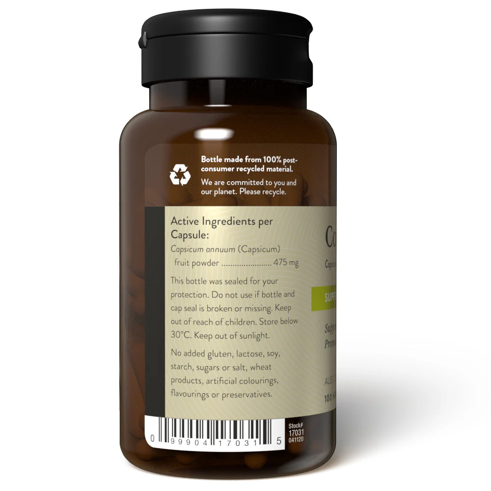 Natures Sunshine Capsicum (Cayenne Pepper) 100 Hard Capsules