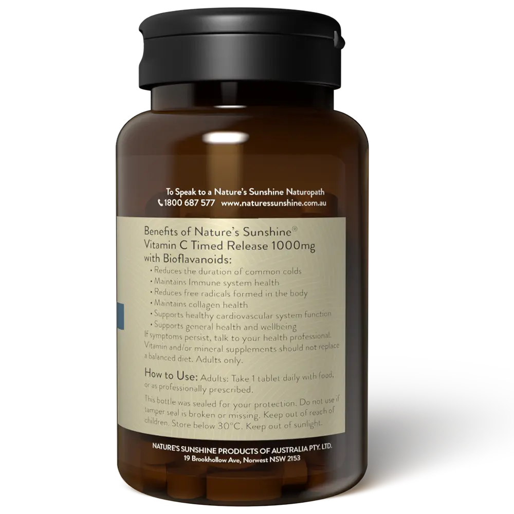 Natures Sunshine Vitamin C 1000 Time Release 100 Tabs