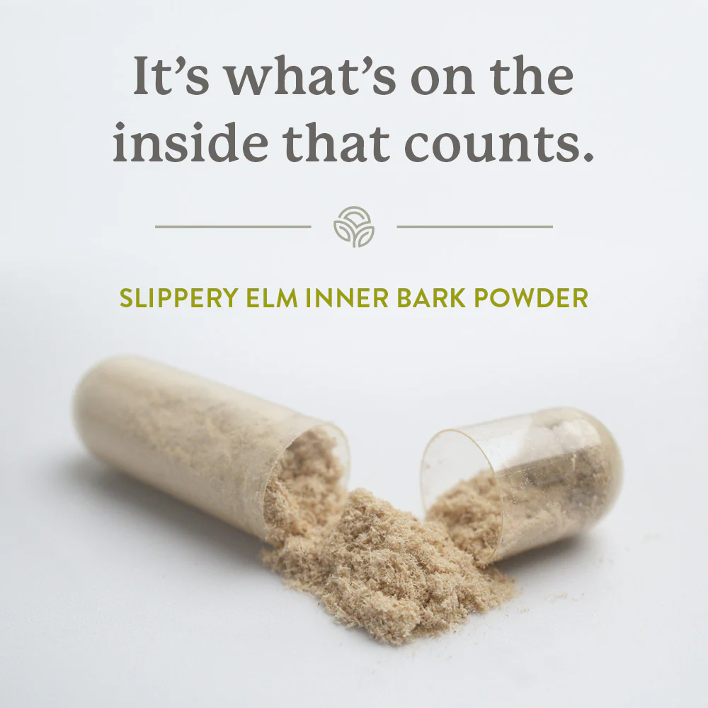 Natures Sunshine Slippery Elm 100 Hard Caps