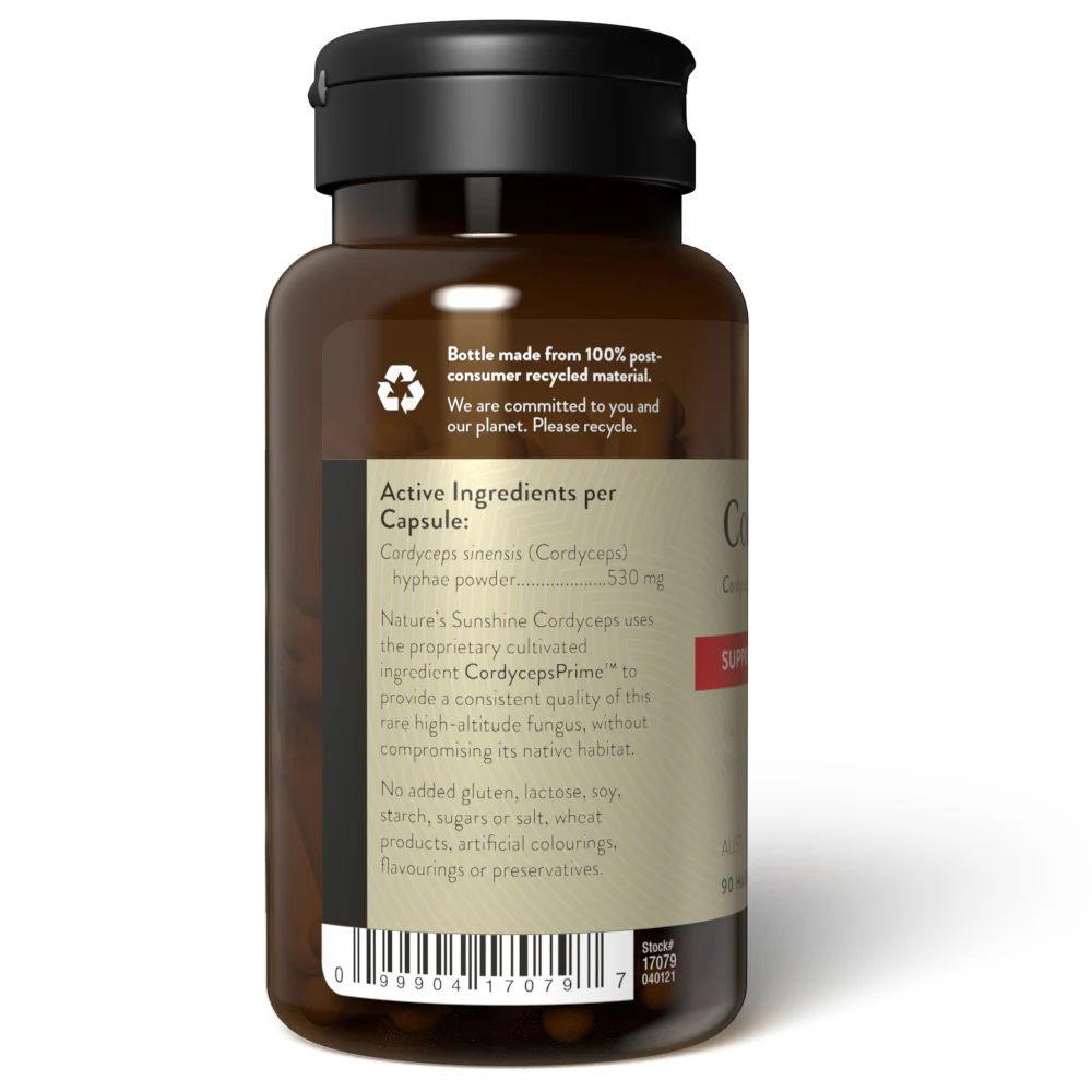 Natures Sunshine Cordyceps 90 Hard Caps