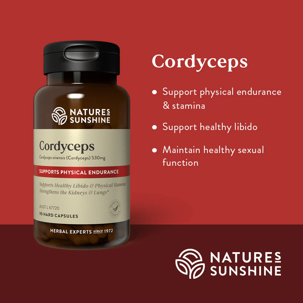 Natures Sunshine Cordyceps 90 Hard Caps