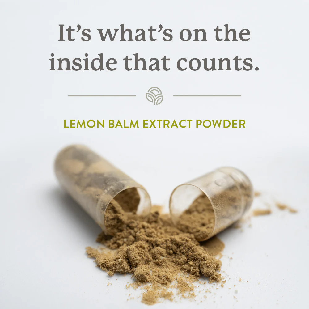 Natures Sunshine Lemon Balm 60 Hard Vege Capsules