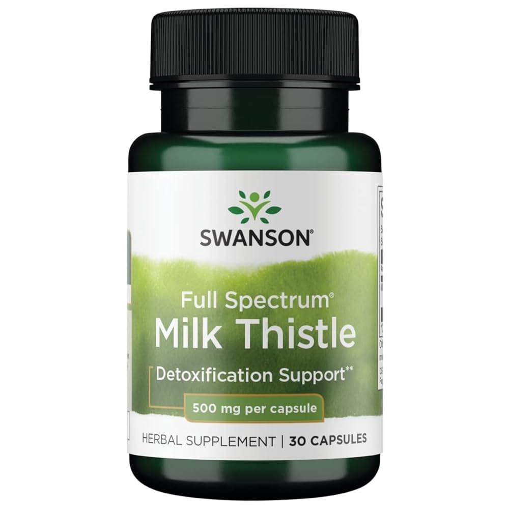 Swanson Full Spectrum Milk Thistle 500 mg Per Capsule