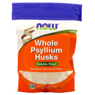 NOW whole psyllium husks 45 Serves