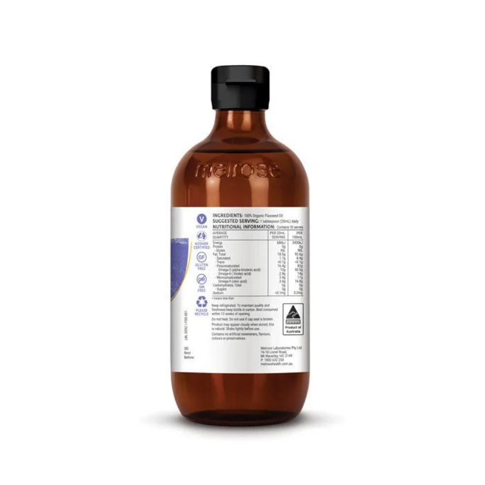 Melrose Organic Flaxseed Oil 200ml