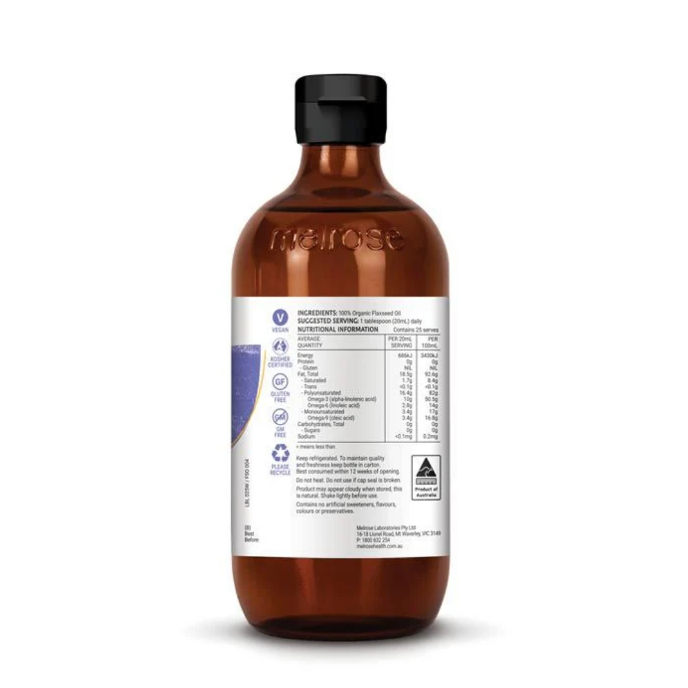 Melrose Organic Flaxseed Oil 500ml