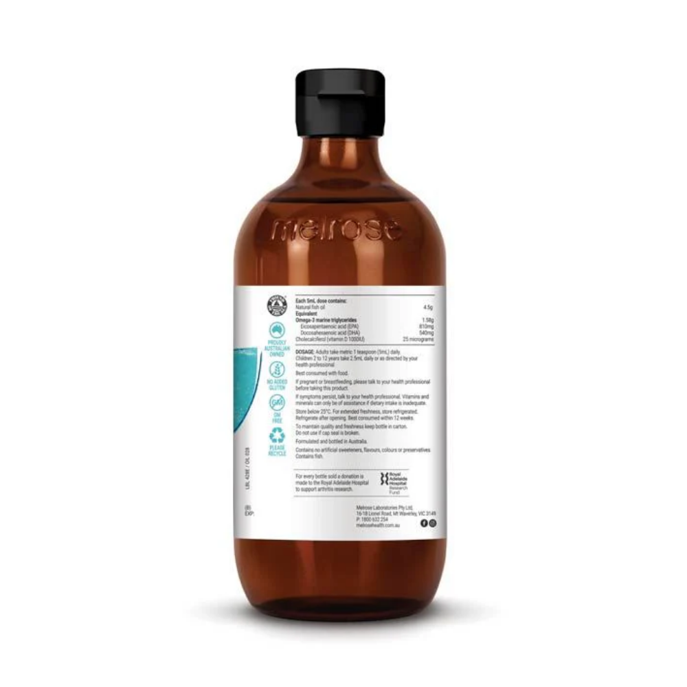 Melrose Fish Oil + Vitamin D (Joint & Bone) 500ml