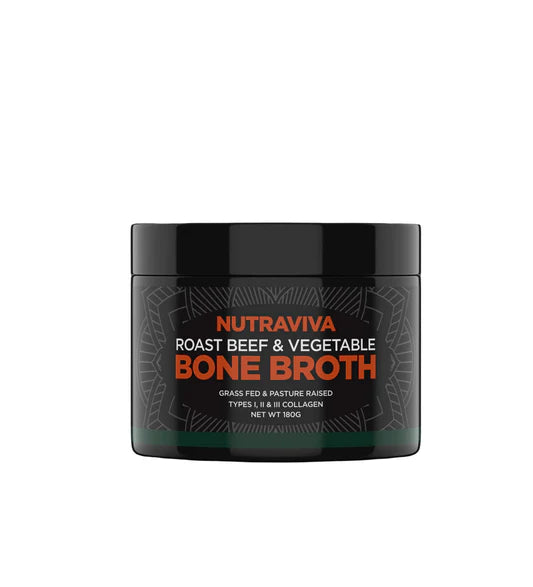 NUTRAVIVA BONE BROTH ROAST BEEF & VEGETABLE 180G